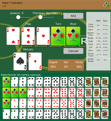 Tablette : Ecran principal